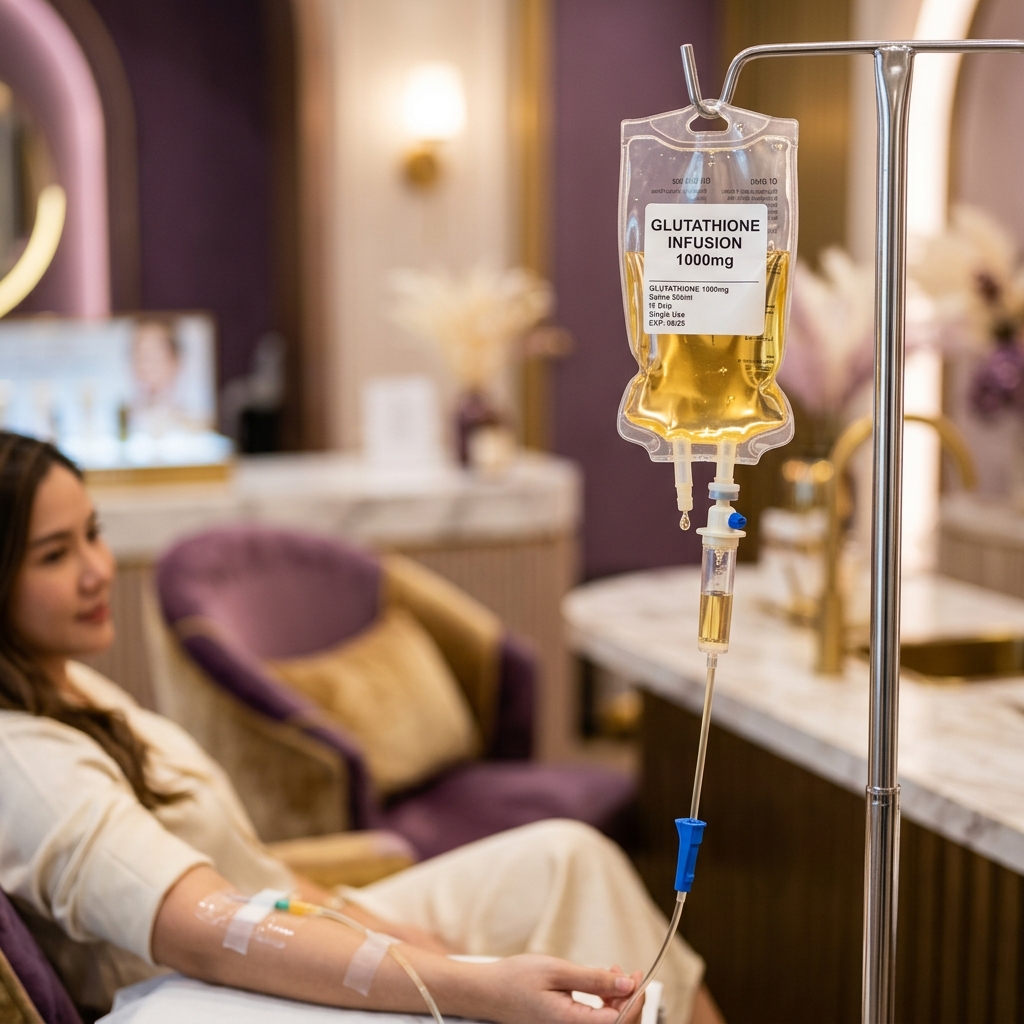 IV Therapy Glutathione and Biotin Infusion at Auraa Aesthetic Clinic Ravet Pune